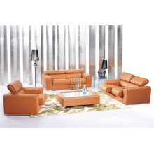 Wohnzimmer Echtes Leder Sofa (574)